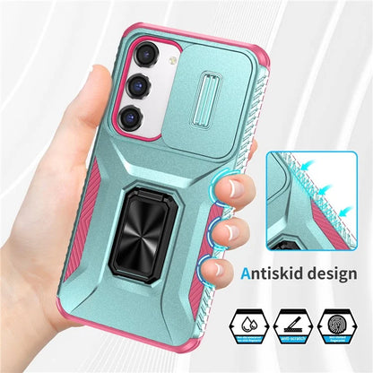For Samsung Galaxy S23 Case Camshield Kickstand TPU+PC Anti-Slip Phone Cover