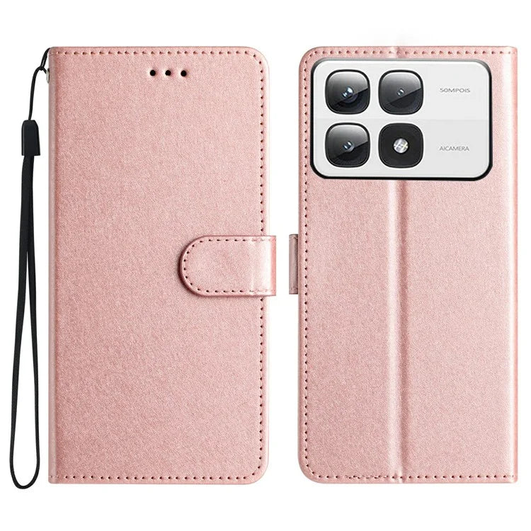 For Xiaomi 14T Pro Wallet Case Leather Folio Phone Cover Magnetic Clasp