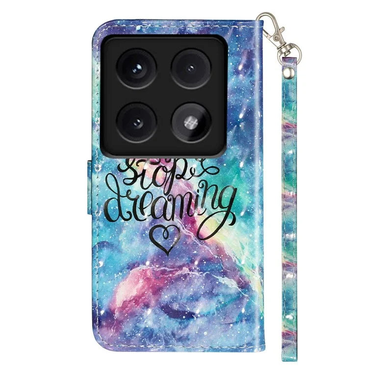 For Xiaomi 14T Case 3D Pattern Printed Phone Leather Phone Cover