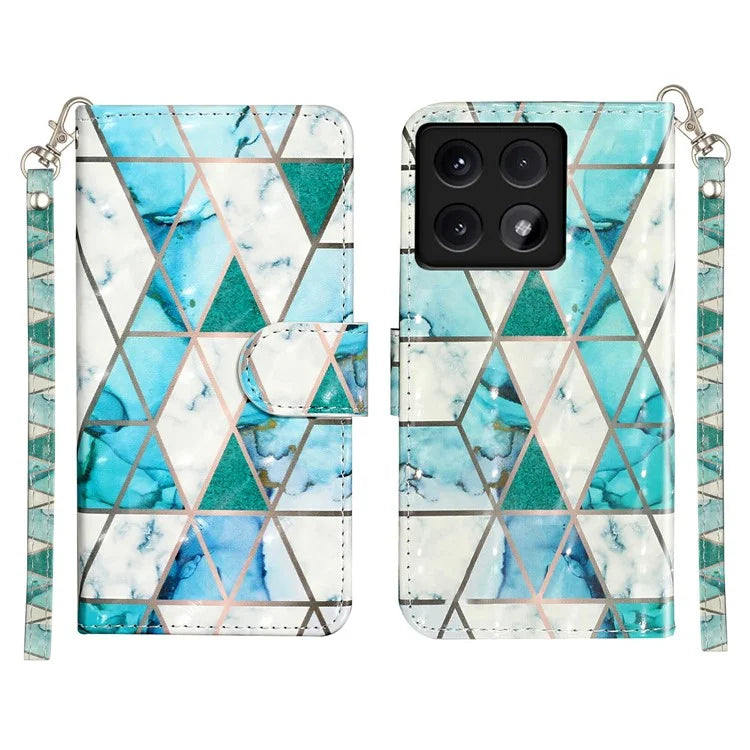 For Xiaomi 14T Case 3D Pattern Printed Phone Leather Phone Cover