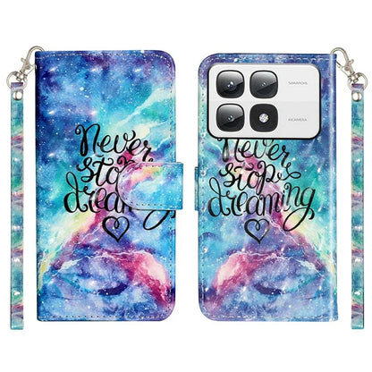 For Xiaomi 14T Pro Case 3D Pattern Printed Phone Leather Phone Cover