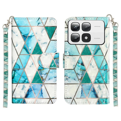 For Xiaomi 14T Pro Case 3D Pattern Printed Phone Leather Phone Cover