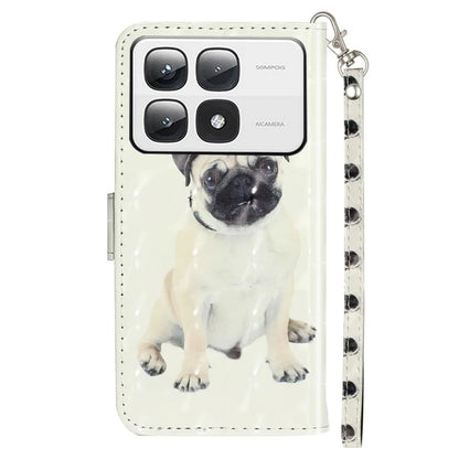For Xiaomi 14T Pro Case 3D Pattern Printed Phone Leather Phone Cover