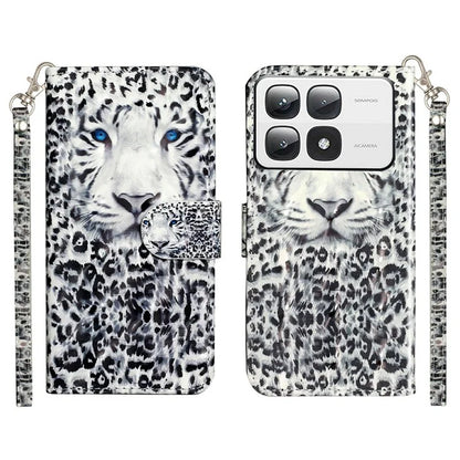 For Xiaomi 14T Pro Case 3D Pattern Printed Phone Leather Phone Cover