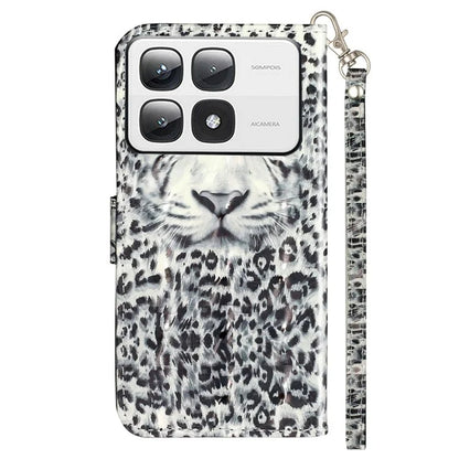 For Xiaomi 14T Pro Case 3D Pattern Printed Phone Leather Phone Cover