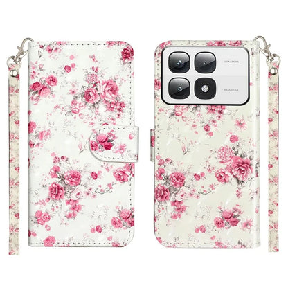 For Xiaomi 14T Pro Case 3D Pattern Printed Phone Leather Phone Cover