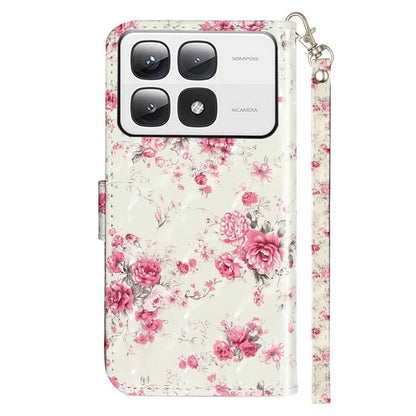 For Xiaomi 14T Pro Case 3D Pattern Printed Phone Leather Phone Cover