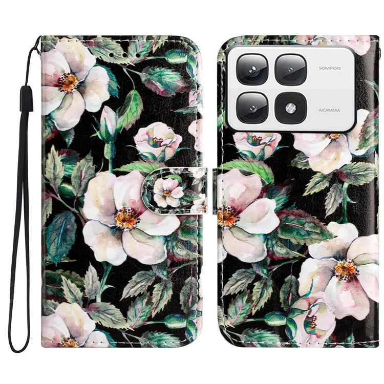 For Xiaomi 14T Pro Wallet Case Printed Pattern Design Leather Phone Cover