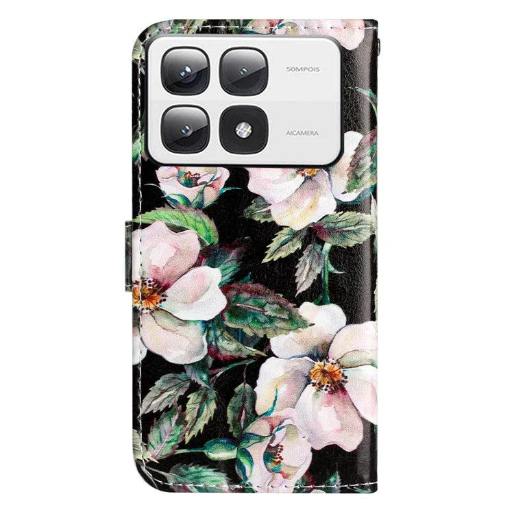 For Xiaomi 14T Pro Wallet Case Printed Pattern Design Leather Phone Cover