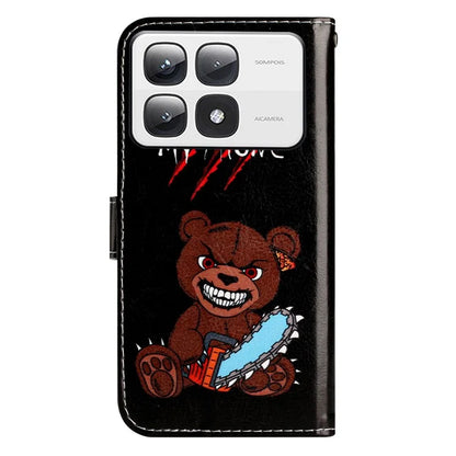For Xiaomi 14T Pro Wallet Case Printed Pattern Design Leather Phone Cover