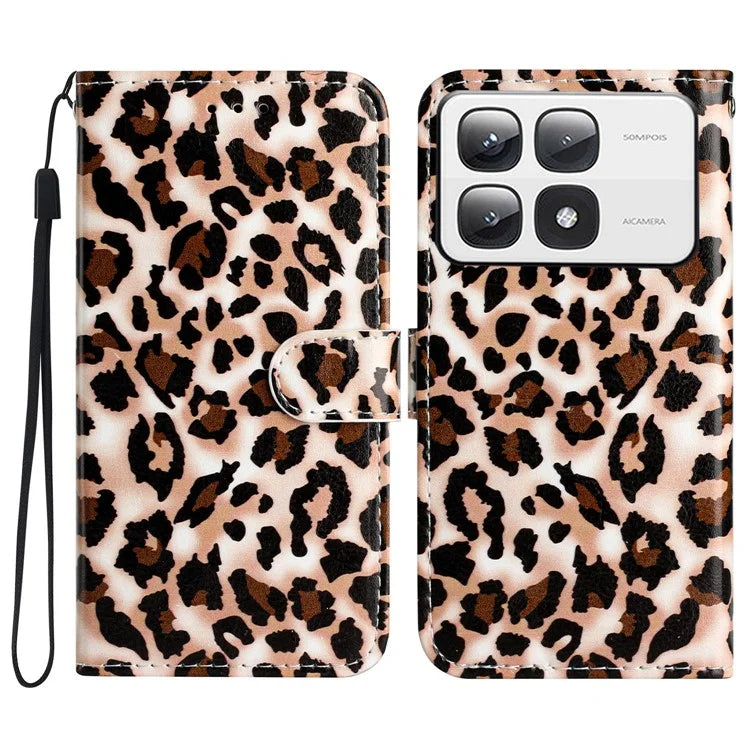 For Xiaomi 14T Pro Wallet Case Printed Pattern Design Leather Phone Cover