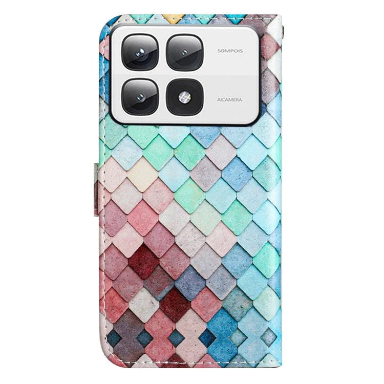 For Xiaomi 14T Pro Wallet Case Printed Pattern Design Leather Phone Cover