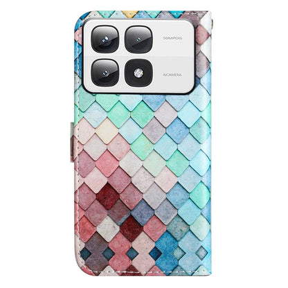 For Xiaomi 14T Pro Wallet Case Printed Pattern Design Leather Phone Cover