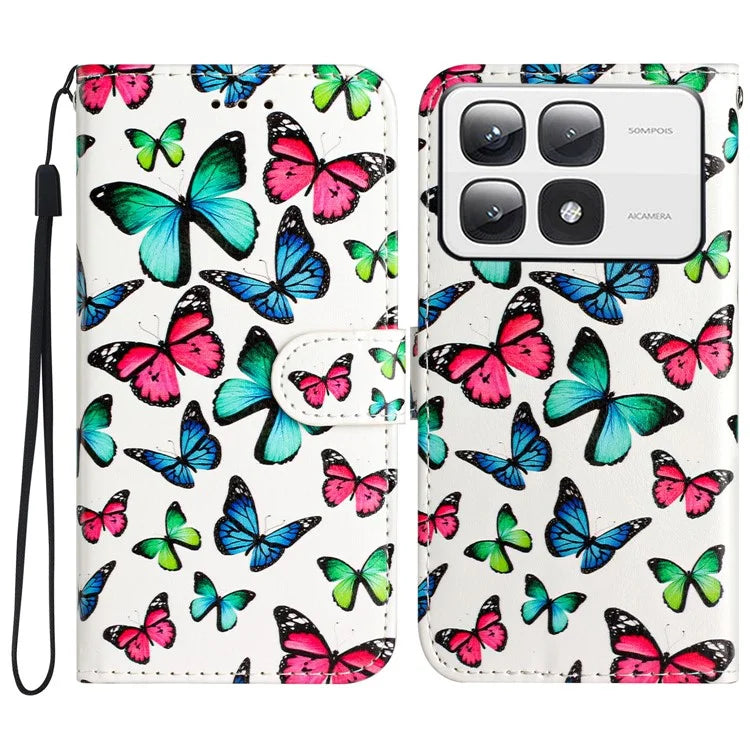 For Xiaomi 14T Pro Wallet Case Printed Pattern Design Leather Phone Cover