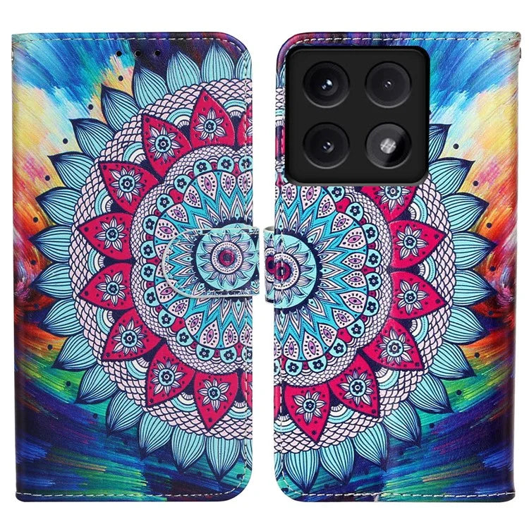 For Xiaomi 14T Case Pattern Leather Wallet Phone Cover with Card Holder