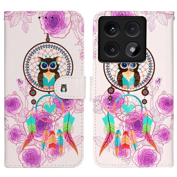 For Xiaomi 14T Case Pattern Leather Wallet Phone Cover with Card Holder