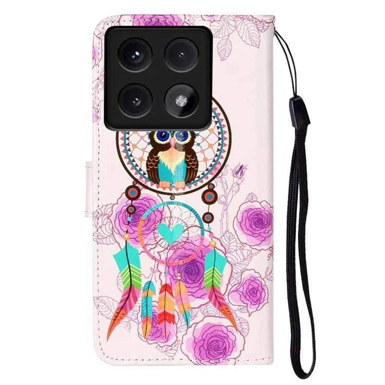 For Xiaomi 14T Case Pattern Leather Wallet Phone Cover with Card Holder