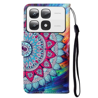 For Xiaomi 14T Pro Case Pattern Leather Wallet Phone Cover with Card Holder
