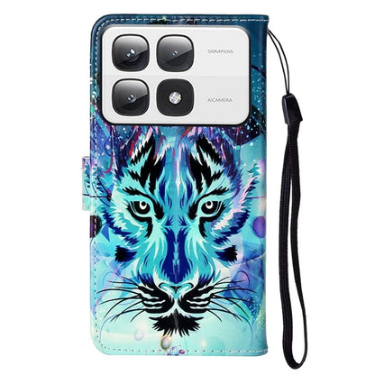 For Xiaomi 14T Pro Case Pattern Leather Wallet Phone Cover with Card Holder