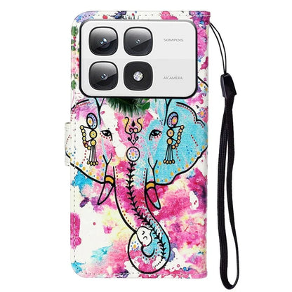 For Xiaomi 14T Pro Case Pattern Leather Wallet Phone Cover with Card Holder