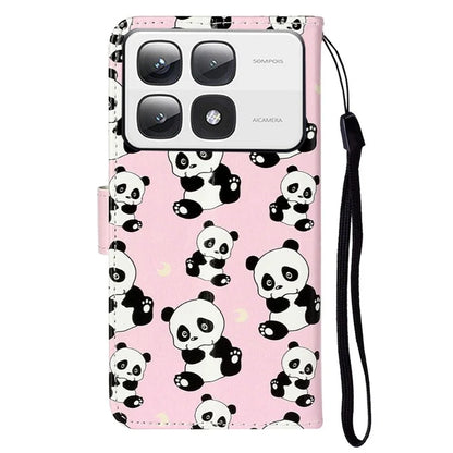 For Xiaomi 14T Pro Case Pattern Leather Wallet Phone Cover with Card Holder