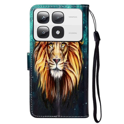 For Xiaomi 14T Pro Case Pattern Leather Wallet Phone Cover with Card Holder