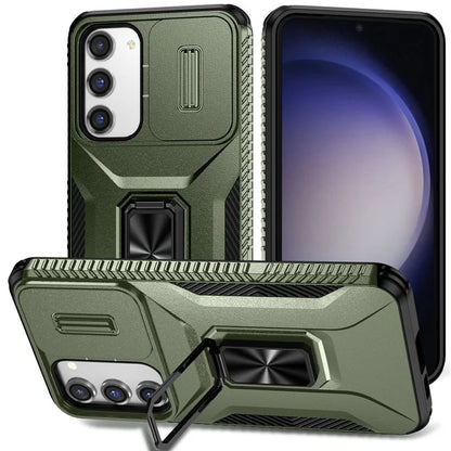 For Samsung Galaxy S23+ Case Camshield Kickstand TPU+PC Anti-Slip Phone Cover