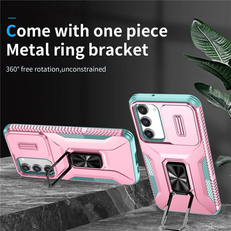 For Samsung Galaxy S23+ Case Camshield Kickstand TPU+PC Anti-Slip Phone Cover