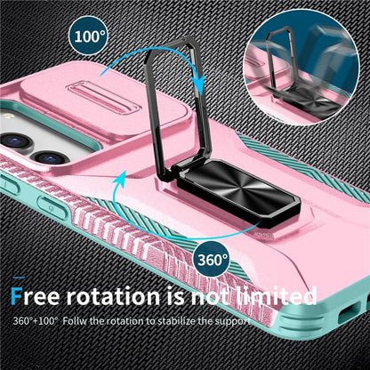 For Samsung Galaxy S23+ Case Camshield Kickstand TPU+PC Anti-Slip Phone Cover