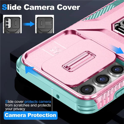 For Samsung Galaxy S23+ Case Camshield Kickstand TPU+PC Anti-Slip Phone Cover