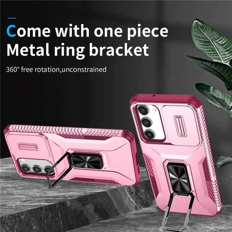 For Samsung Galaxy S23+ Case Camshield Kickstand TPU+PC Anti-Slip Phone Cover