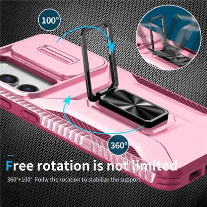 For Samsung Galaxy S23+ Case Camshield Kickstand TPU+PC Anti-Slip Phone Cover