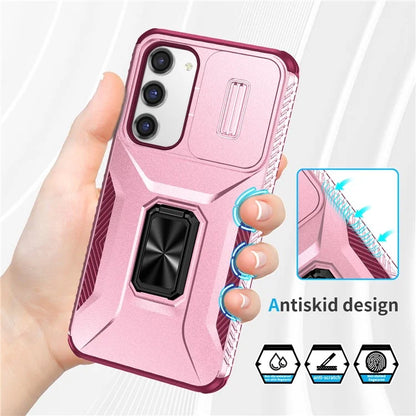 For Samsung Galaxy S23+ Case Camshield Kickstand TPU+PC Anti-Slip Phone Cover