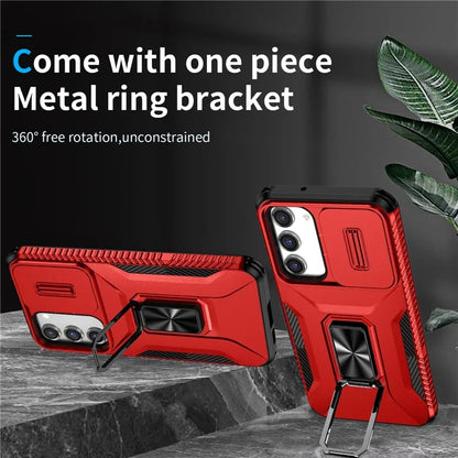 For Samsung Galaxy S23+ Case Camshield Kickstand TPU+PC Anti-Slip Phone Cover