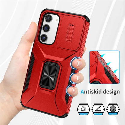 For Samsung Galaxy S23+ Case Camshield Kickstand TPU+PC Anti-Slip Phone Cover
