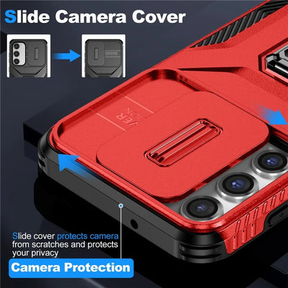 For Samsung Galaxy S23+ Case Camshield Kickstand TPU+PC Anti-Slip Phone Cover