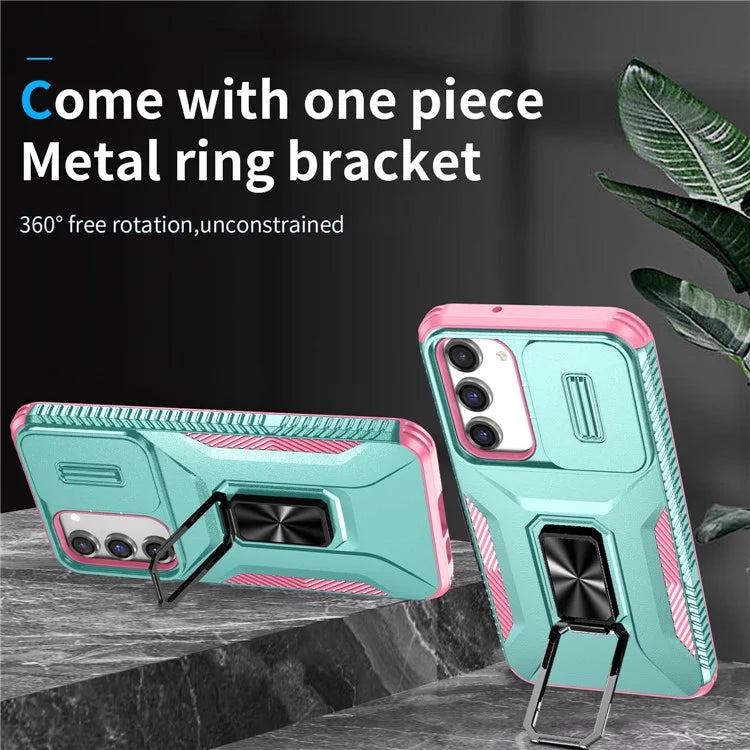 For Samsung Galaxy S23+ Case Camshield Kickstand TPU+PC Anti-Slip Phone Cover