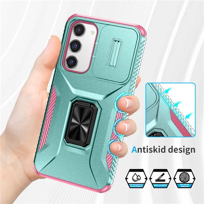 For Samsung Galaxy S23+ Case Camshield Kickstand TPU+PC Anti-Slip Phone Cover