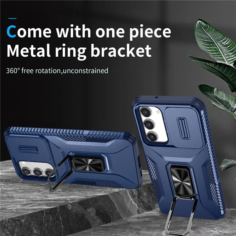 For Samsung Galaxy S23+ Case Camshield Kickstand TPU+PC Anti-Slip Phone Cover