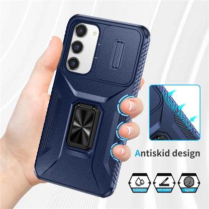 For Samsung Galaxy S23+ Case Camshield Kickstand TPU+PC Anti-Slip Phone Cover