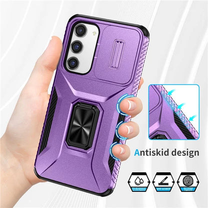 For Samsung Galaxy S23+ Case Camshield Kickstand TPU+PC Anti-Slip Phone Cover