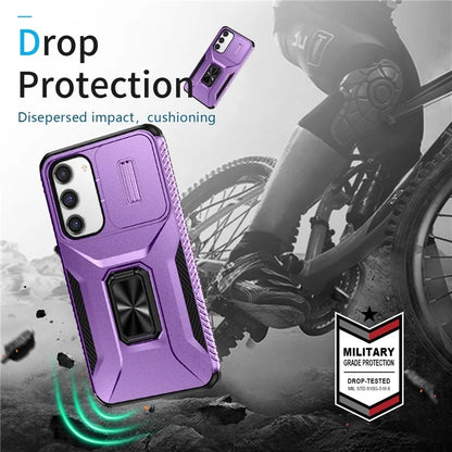 For Samsung Galaxy S23+ Case Camshield Kickstand TPU+PC Anti-Slip Phone Cover