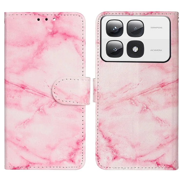 For Xiaomi 14T Pro Case Pattern PU Leather Flip Phone Cover