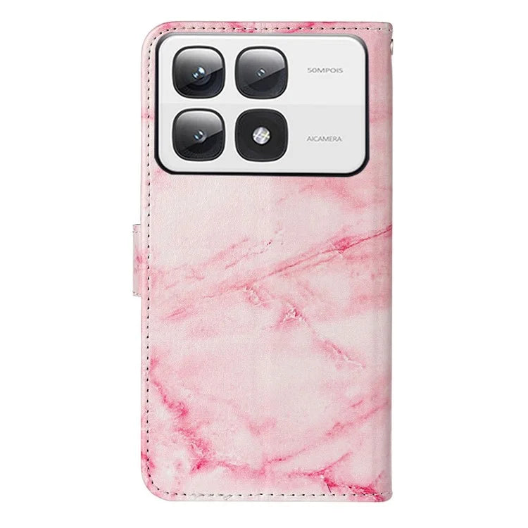 For Xiaomi 14T Pro Case Pattern PU Leather Flip Phone Cover