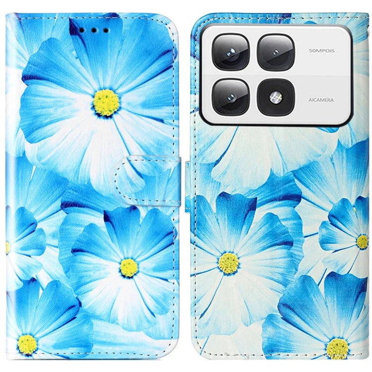 For Xiaomi 14T Pro Case Pattern PU Leather Flip Phone Cover