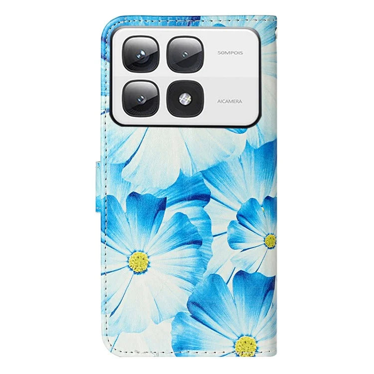 For Xiaomi 14T Pro Case Pattern PU Leather Flip Phone Cover