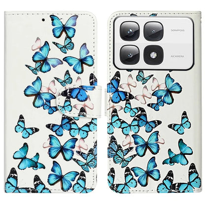 For Xiaomi 14T Pro Case Pattern PU Leather Flip Phone Cover