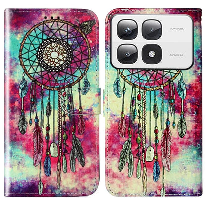 For Xiaomi 14T Pro Case Pattern PU Leather Flip Phone Cover