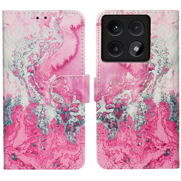 For Xiaomi 14T Case Pattern PU Leather Flip Phone Cover