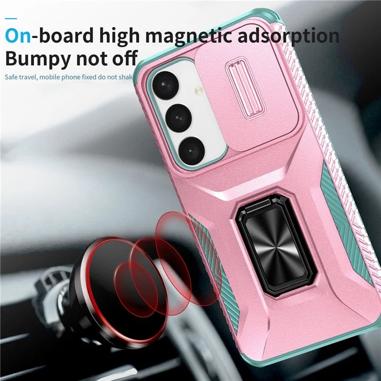 For Samsung Galaxy S24+ Case Camshield Kickstand TPU+PC Anti-Slip Phone Cover
